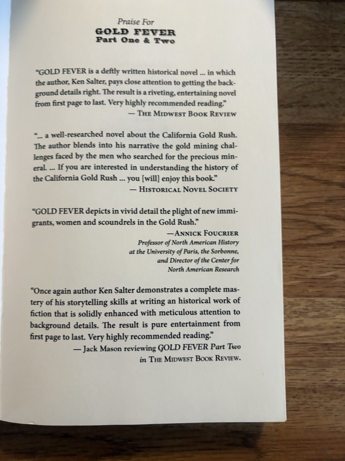 GOLD FEVER Part Three: 1853-1860 by Ken Salter….2016