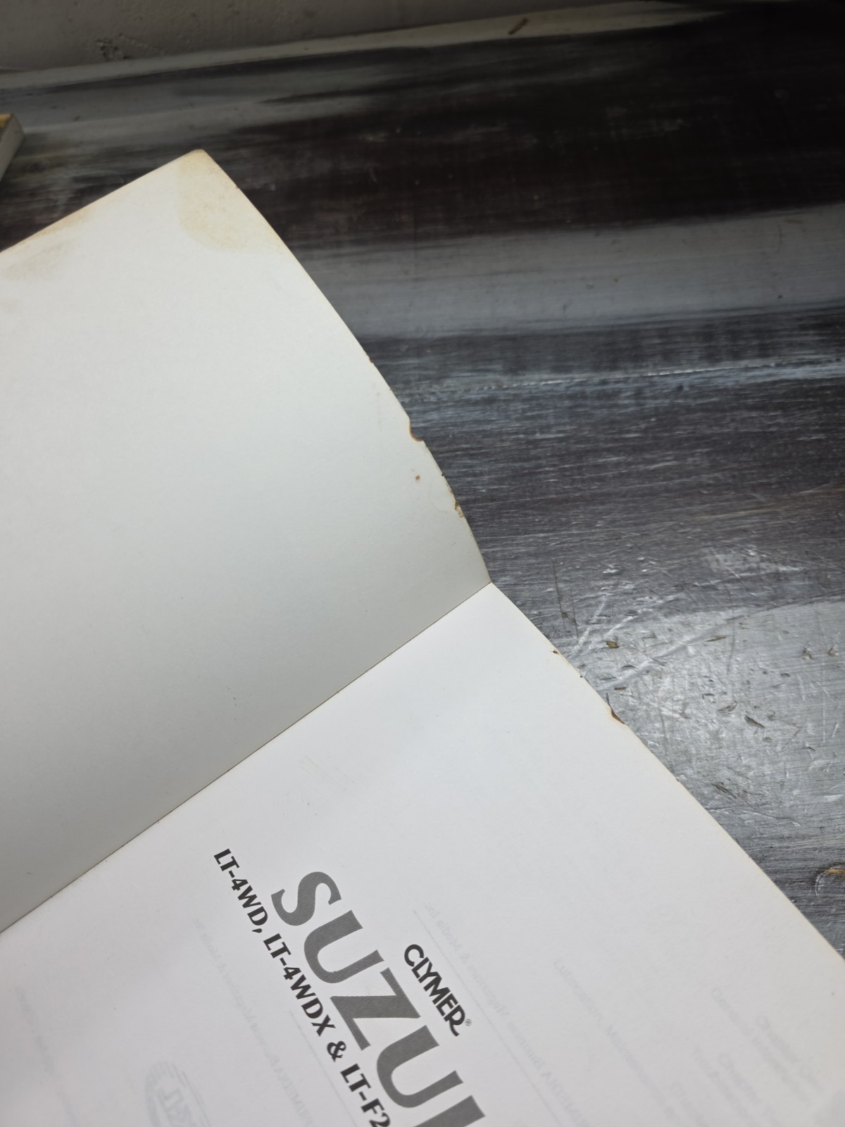 CLYMER Service Repair Manual M483-2 Suzuki LT-4WD, LT-4WDX & LT-F250 1987-1998