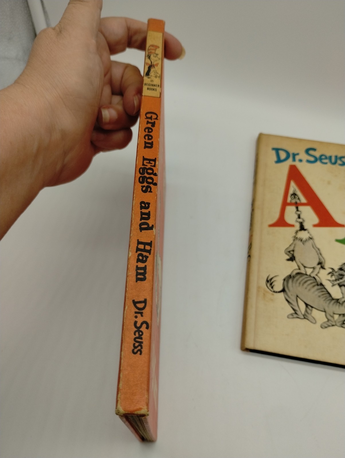 Lot Of 2 Vintage 1960 Dr. Suess Green Eggs & Ham 1963 ABC’s Hardcover Books
