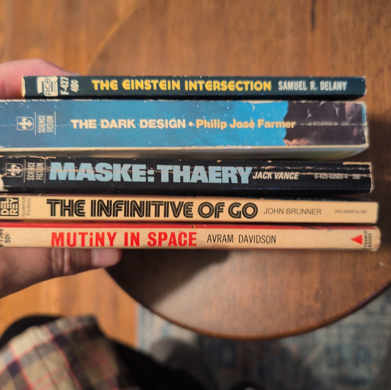 Bargain Book Lot 5 Sci-Fi Paperbacks Vintage Good Condition Jack Vance Delany