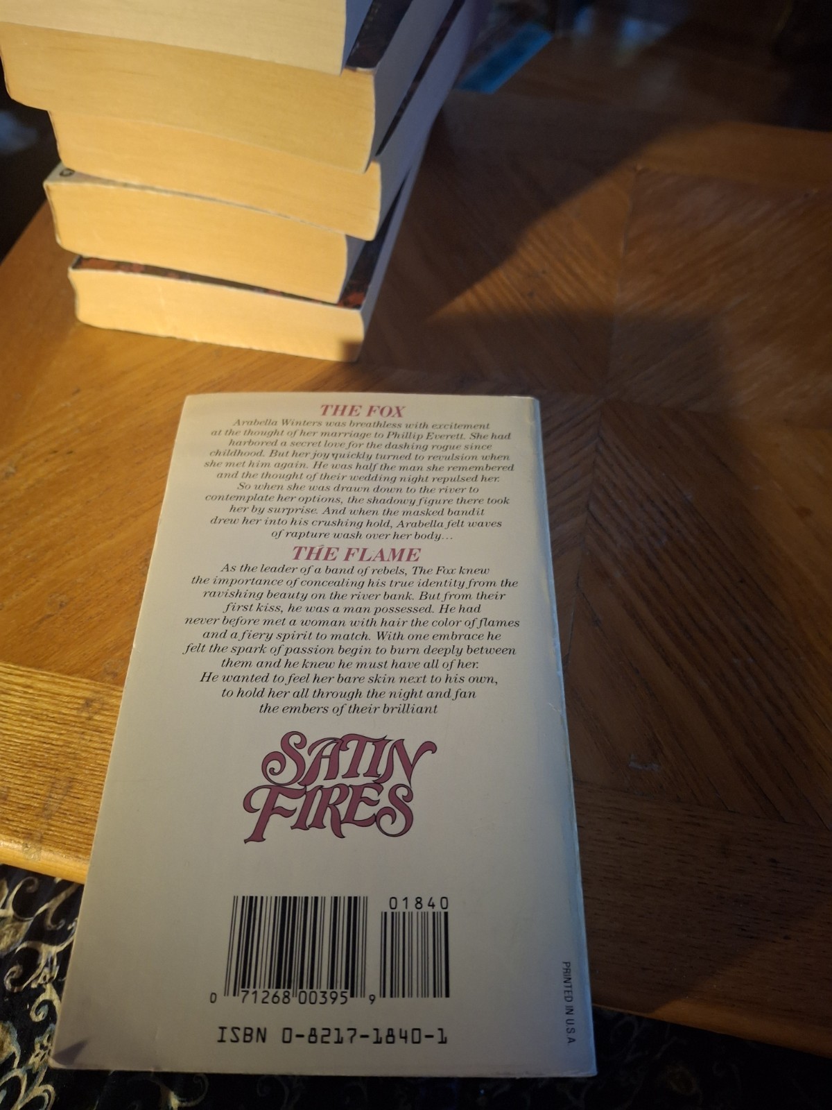 Satin Fires by Rebecca Flanders (1986, Mass Market Paperback)