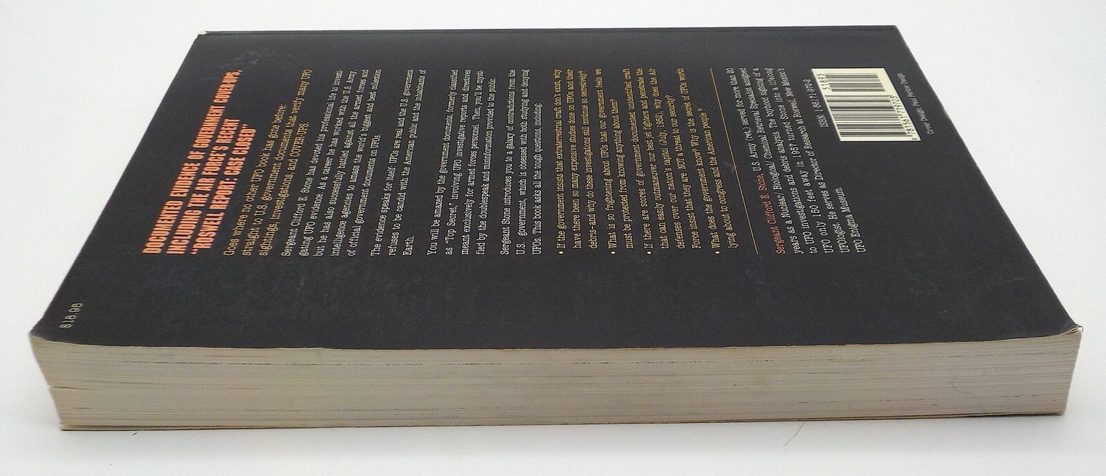 U. F. O.s ARE REAL Extraterestrial Encounters Sergeant Clifford E Stone SPI 1997