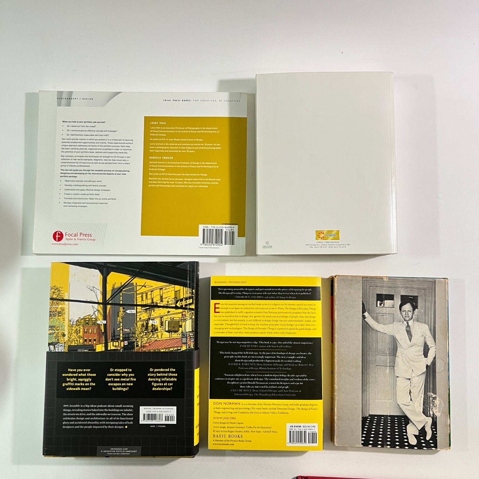 Design Photography Book Lot Don Norman Roman Mars Tom Wolfe Lighting