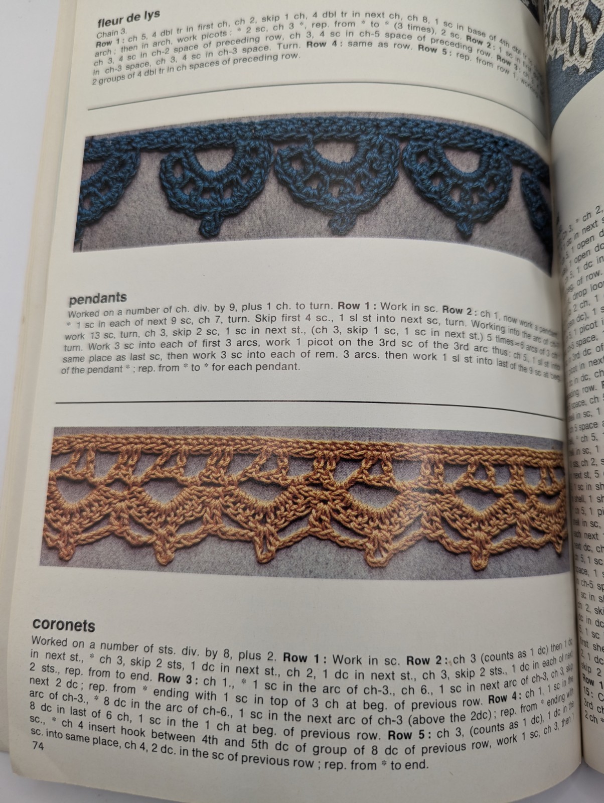 Vintage 1972 Mon Tricot 250 Stitches Patterns to Knit & Crochet Book 131 Pages