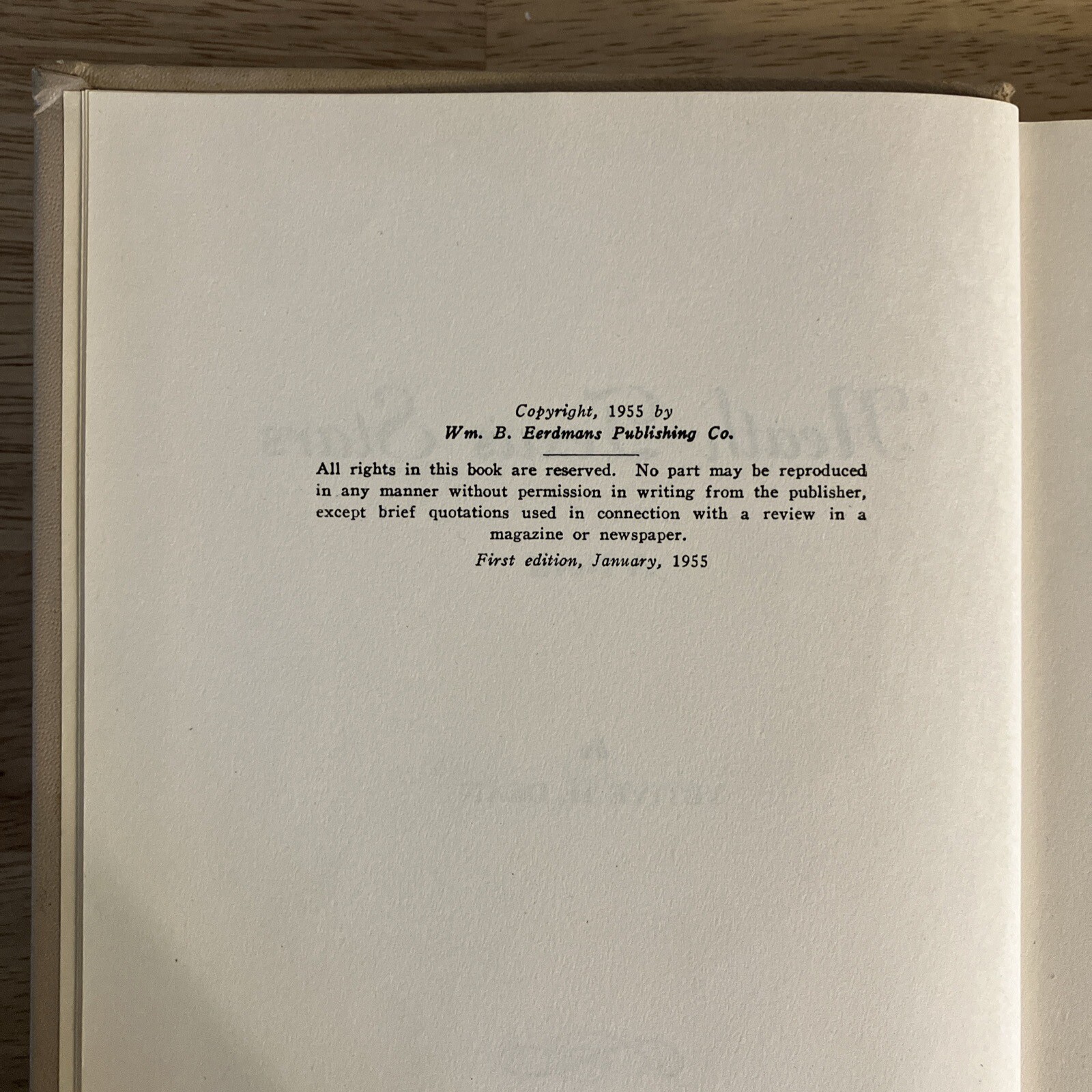 ‘NEATH TEXAS STARS by YETIVE H. DEAN WM. B. EERDMANS PUB CO 1955 HARDCOVER