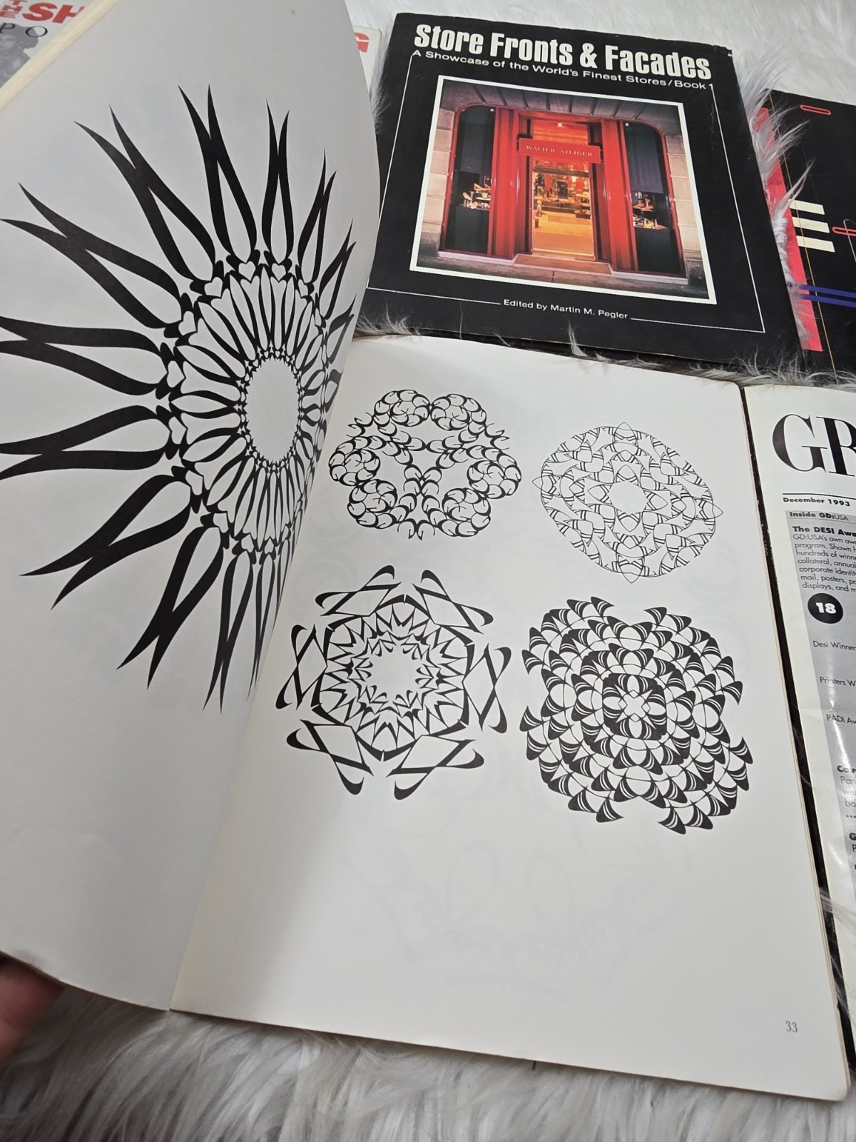 6 Vintage Art Design Color Graphic Print Coffee Table Books How To Bundle B17