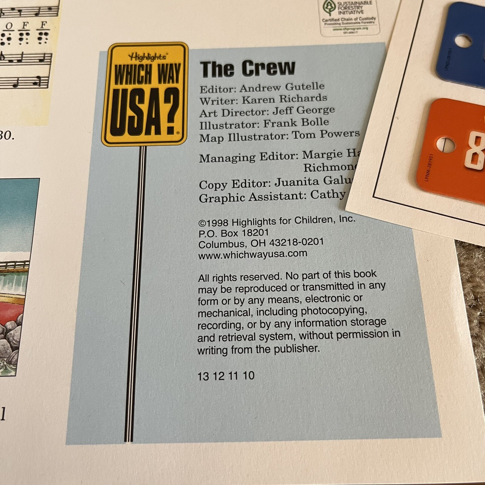 Highlights Which Way USA Magazine 20 States, 27 Maps, 14 License, 15 Puzzle Book