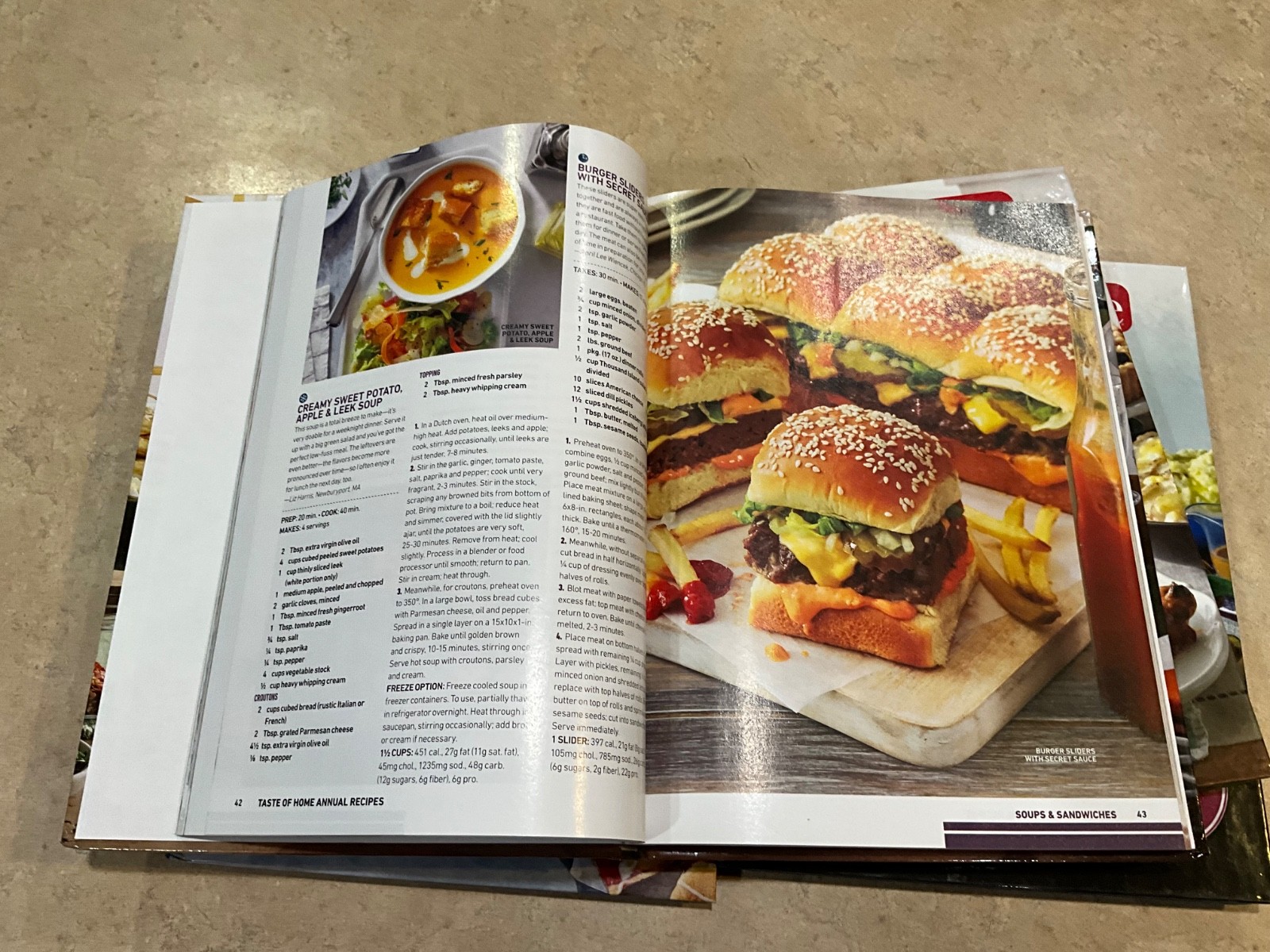 Taste of Home Annual Recipes -4 Cookbooks Hardcover Family Meals Cooking Ideas