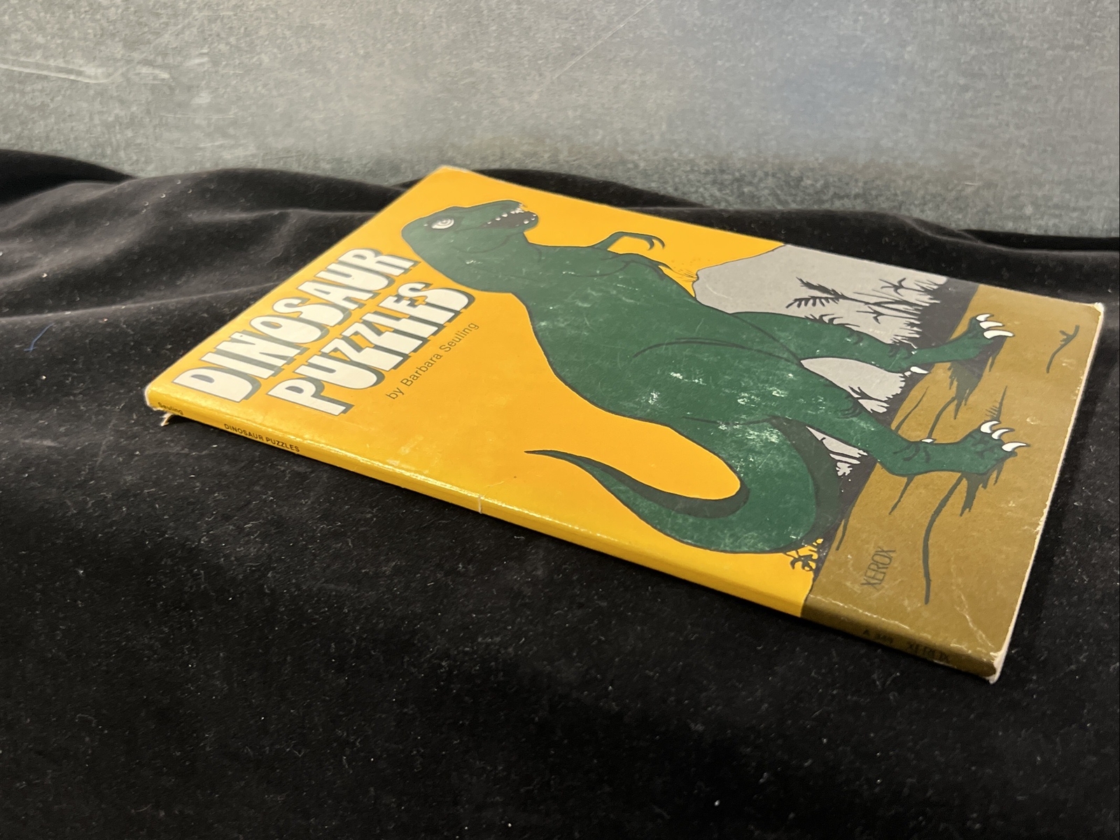 Vintage 1976 Dinosaur Puzzles Activities Barbara Seuling Xerox Education Pub.
