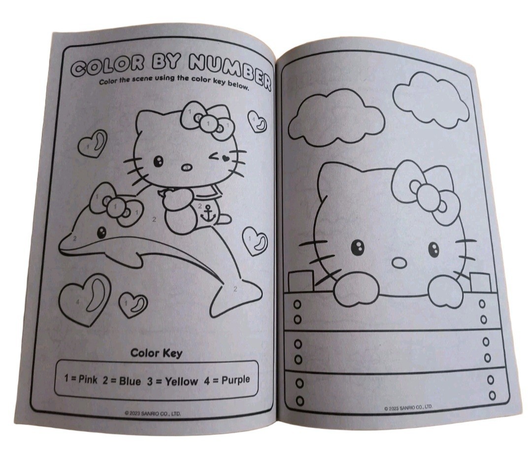 🌈💛 HELLO KITTY 💛 JUMBO 🐥 ●COLORING & ACTIVITY● Coloring And Activity Book.