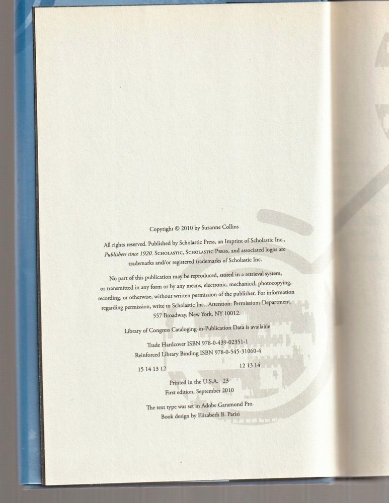 The HUNGER GAMES First Editions Set of 3 Suzanne Collins Hardcover Books