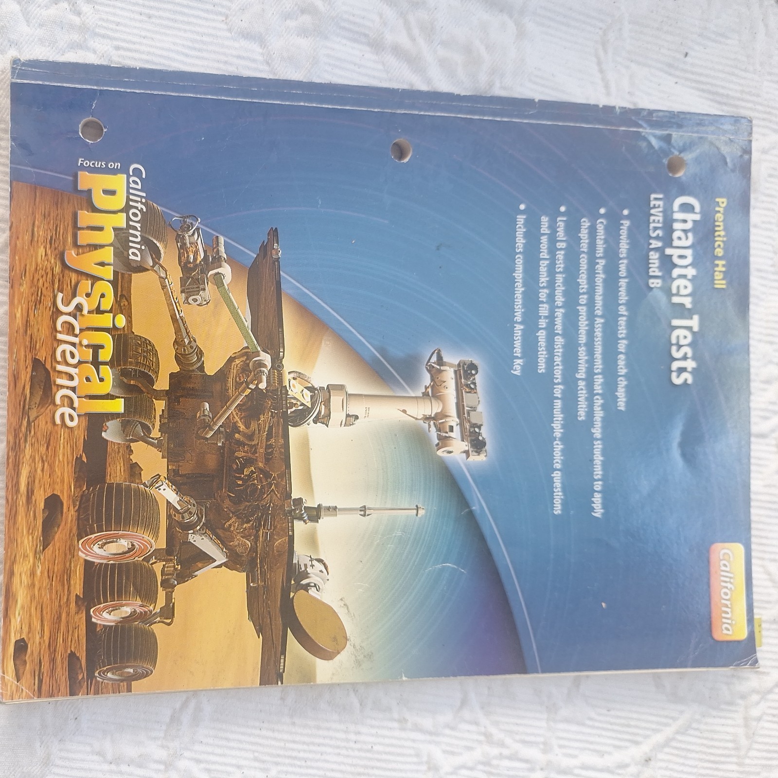 Prentice Hall Focus on California Physical Science Homeschool Kit 10 Items + CD