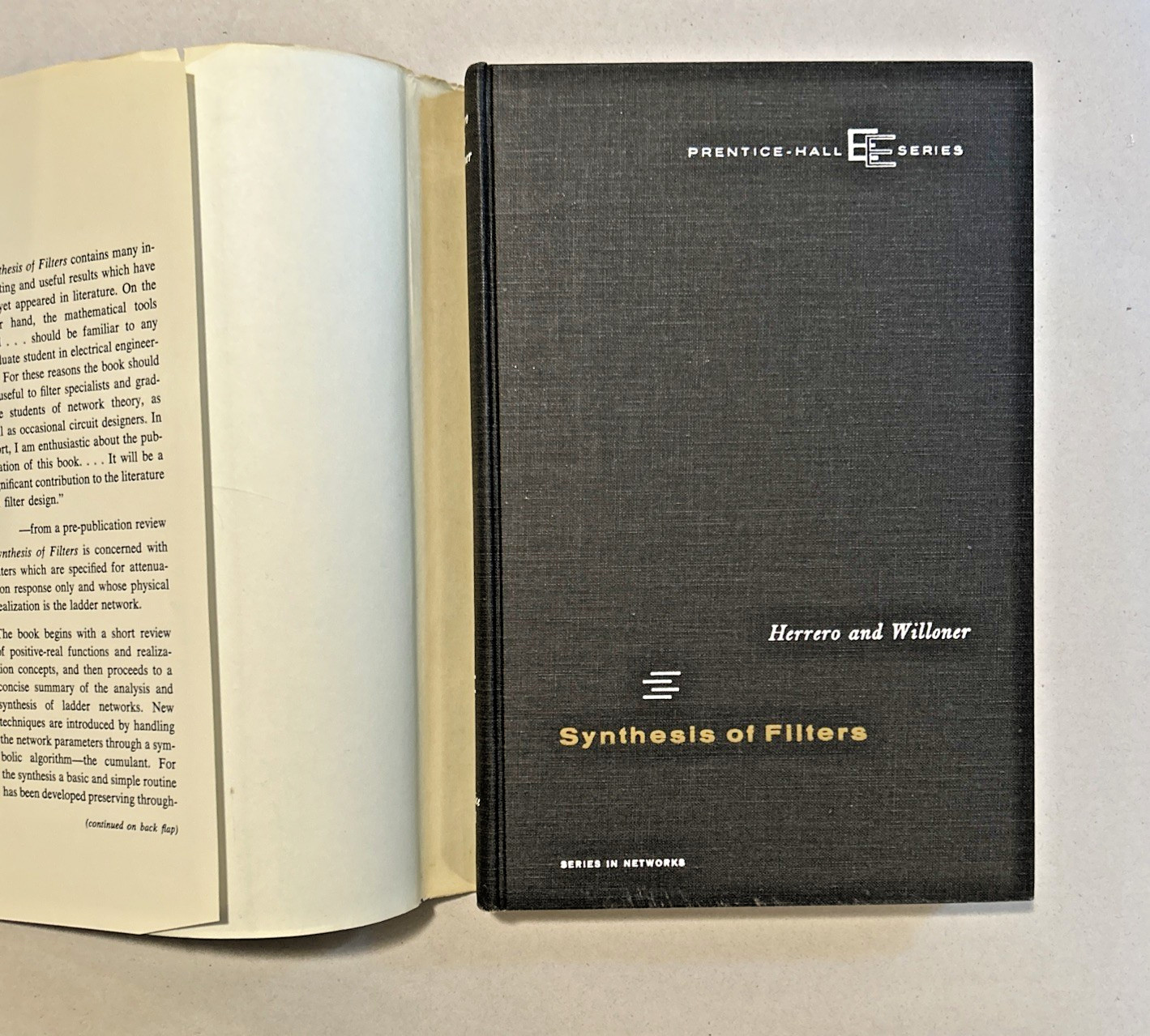 Synthesis of Filters (1966) ~ W. L. Everitt ~ First Edtion, First Print ~ HC/DJ