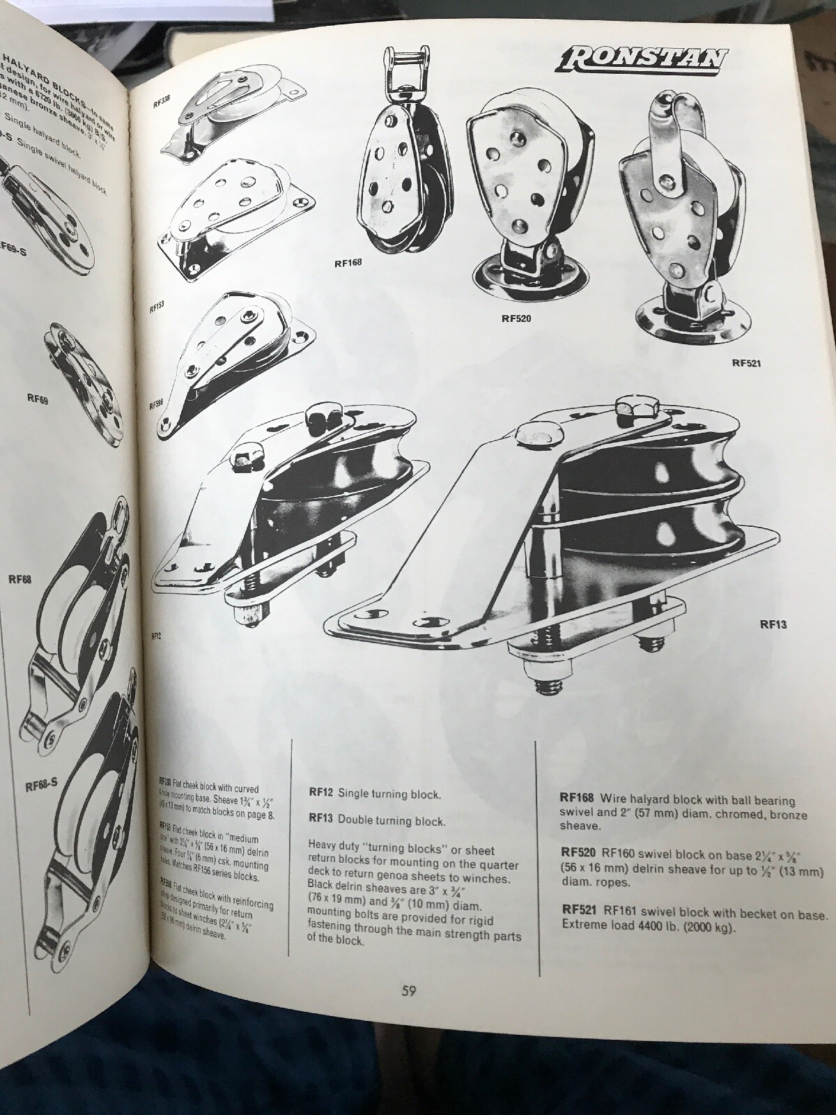 1975 Yacht Manual Catalog BARLOW RONSTAN FINDLAY SAILING 132 PAGES