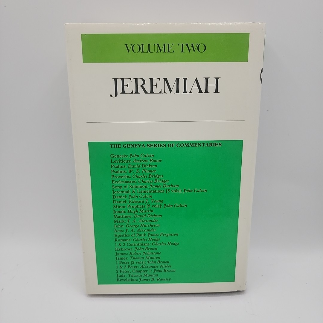 Commentary on Jeremiah and Lamentations – Geneva Banner of Truth Volumes 1,2,3,4