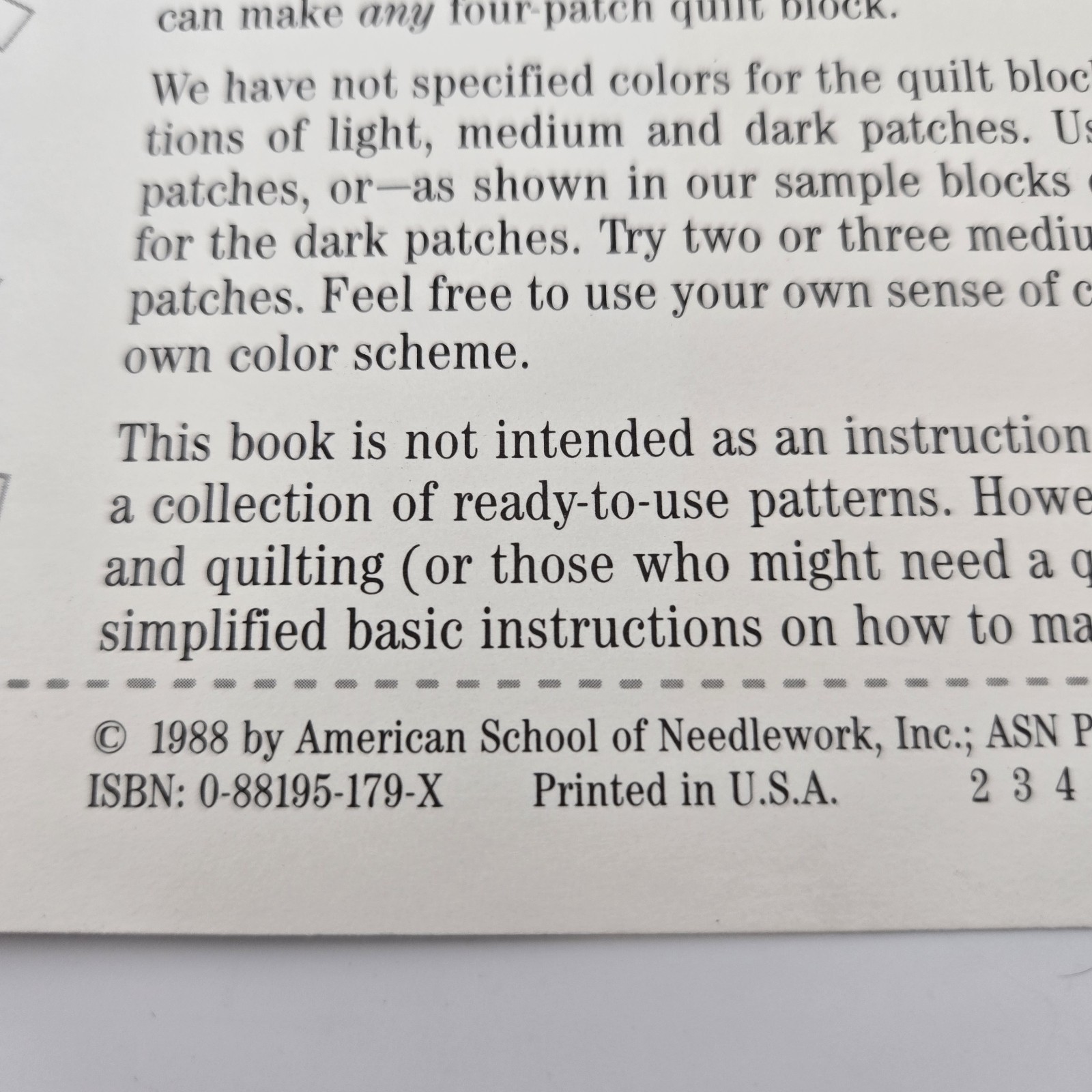 Templates for 171 Four-Patch Quilt Blocks by Rita Weiss 1988 Paperback Quilting