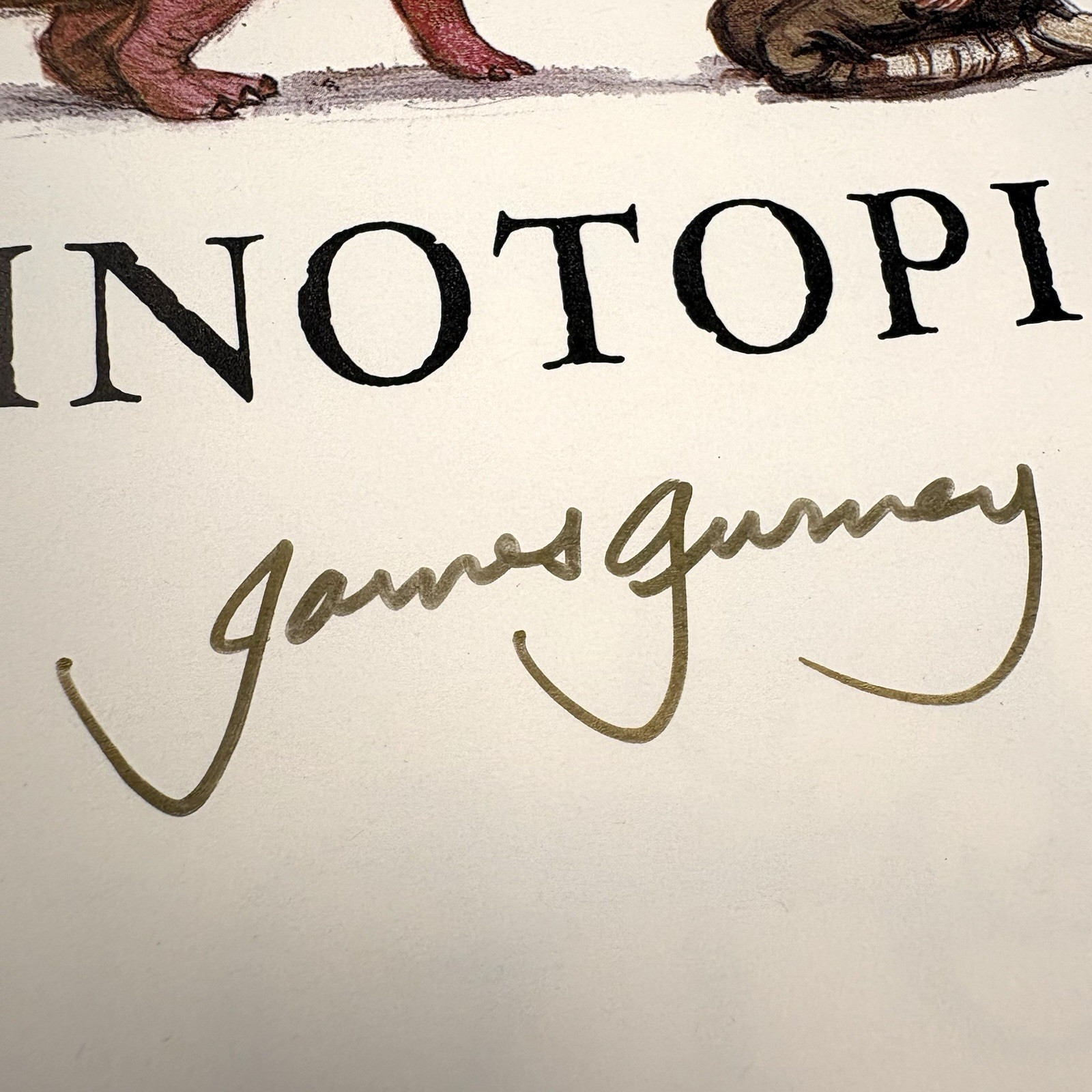 SIGNED! 1992 First Edition Dinotopia: A Land Apart from Time James Gurney Book