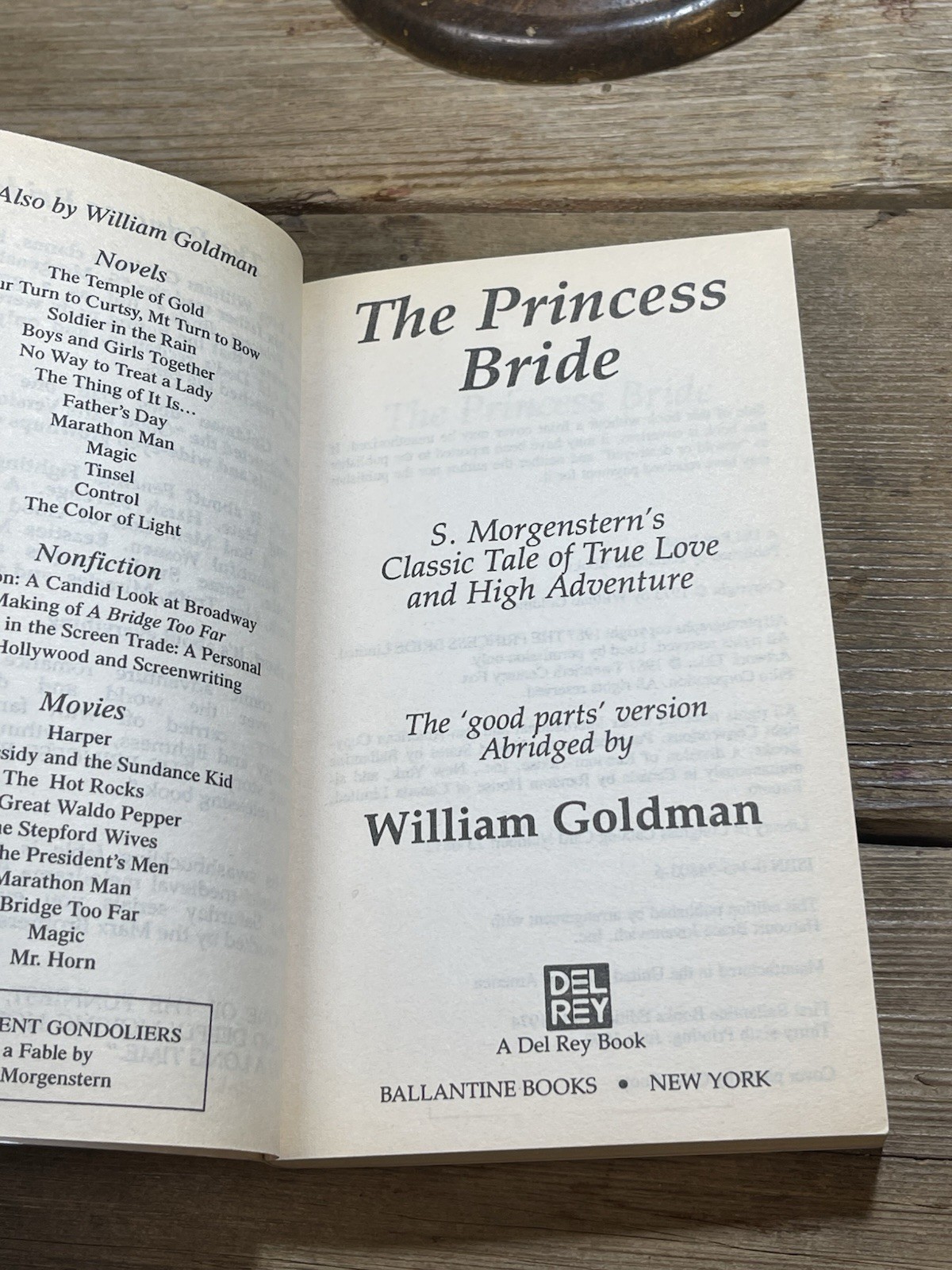 The Princess Bride, William Goldman 1992 PB 36th Print Del Rey