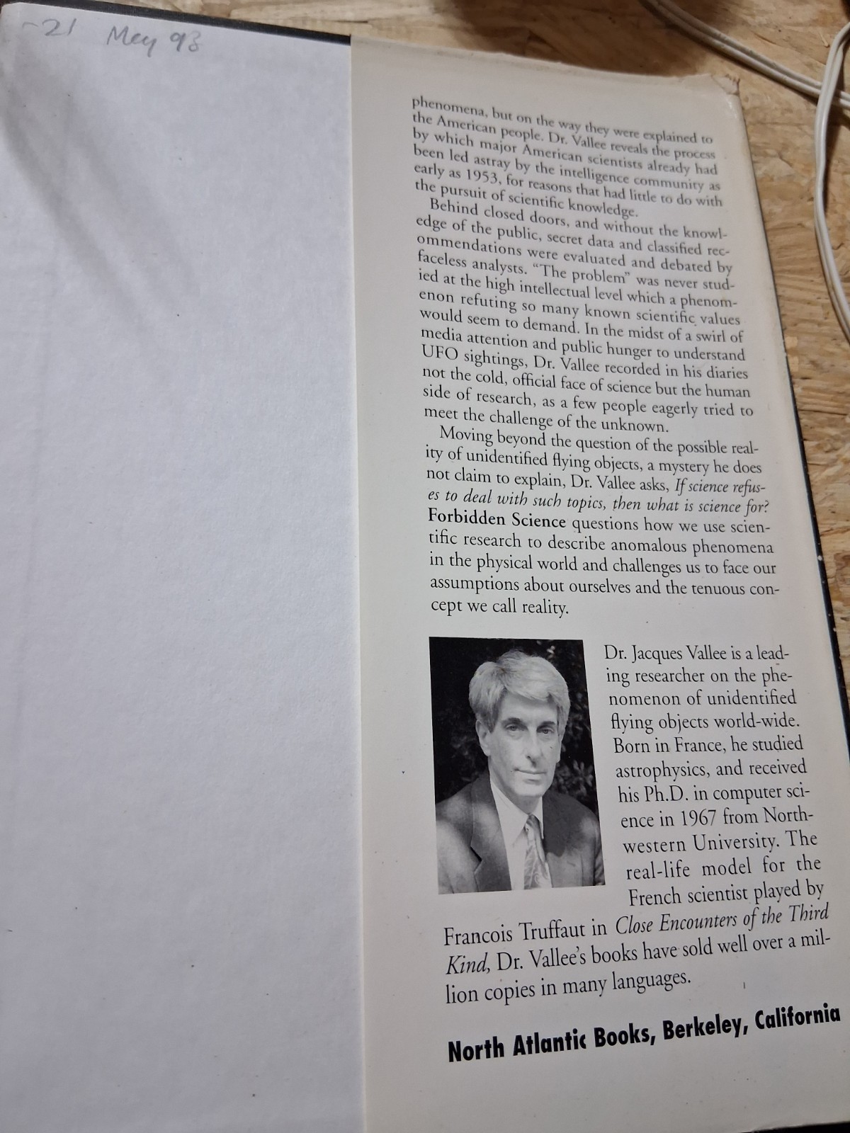 Forbidden Science: Journals 1957-1969 – Hardcover Good Condition second edition