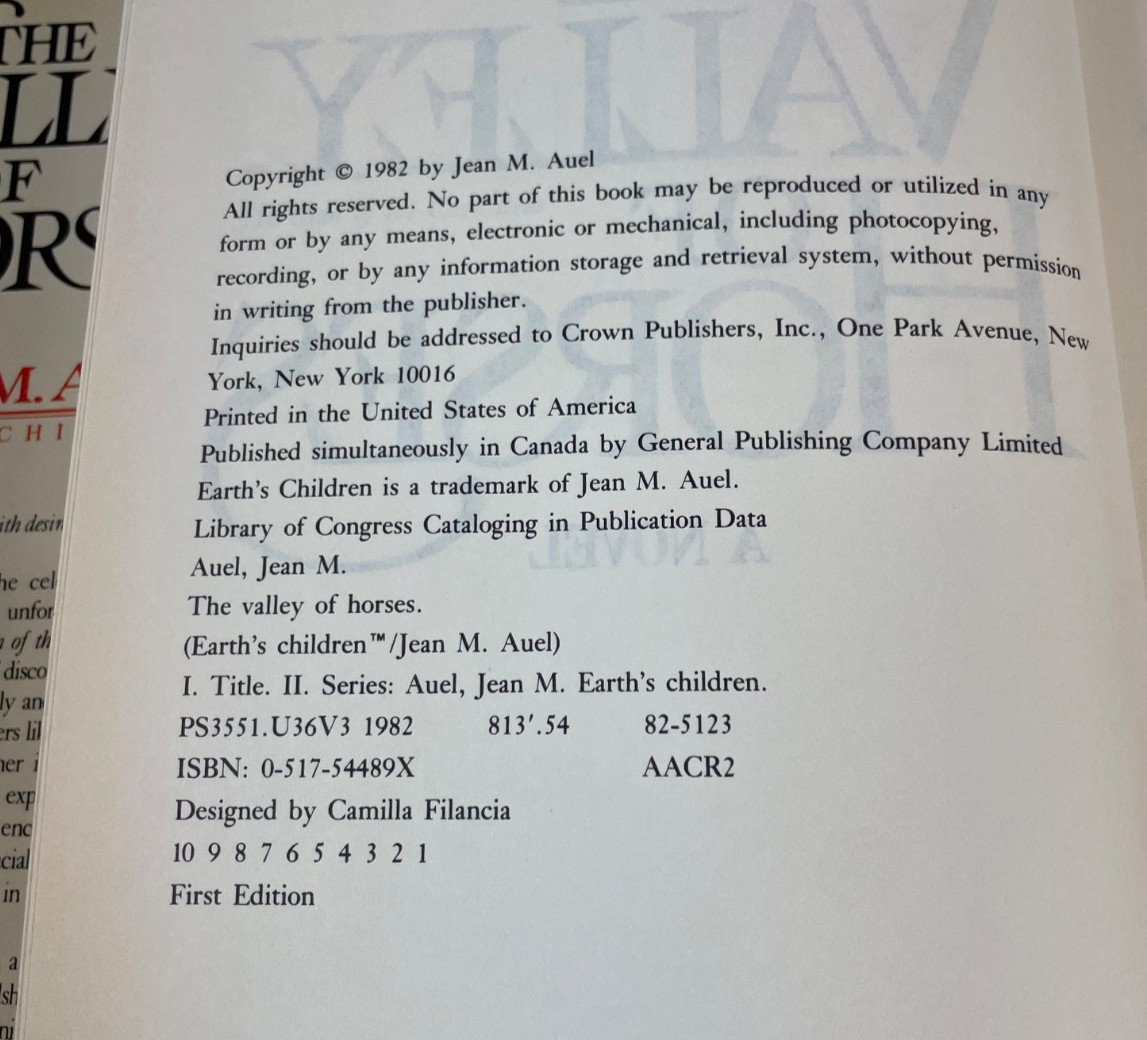 Earth’s Children Saga Clan of the Cave Bear Valley of Horses Mammoth Hunters
