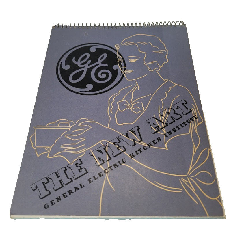 *MINT* The New Art 1937 General Electric Kitchen Institute Cookbook Recipes VTG