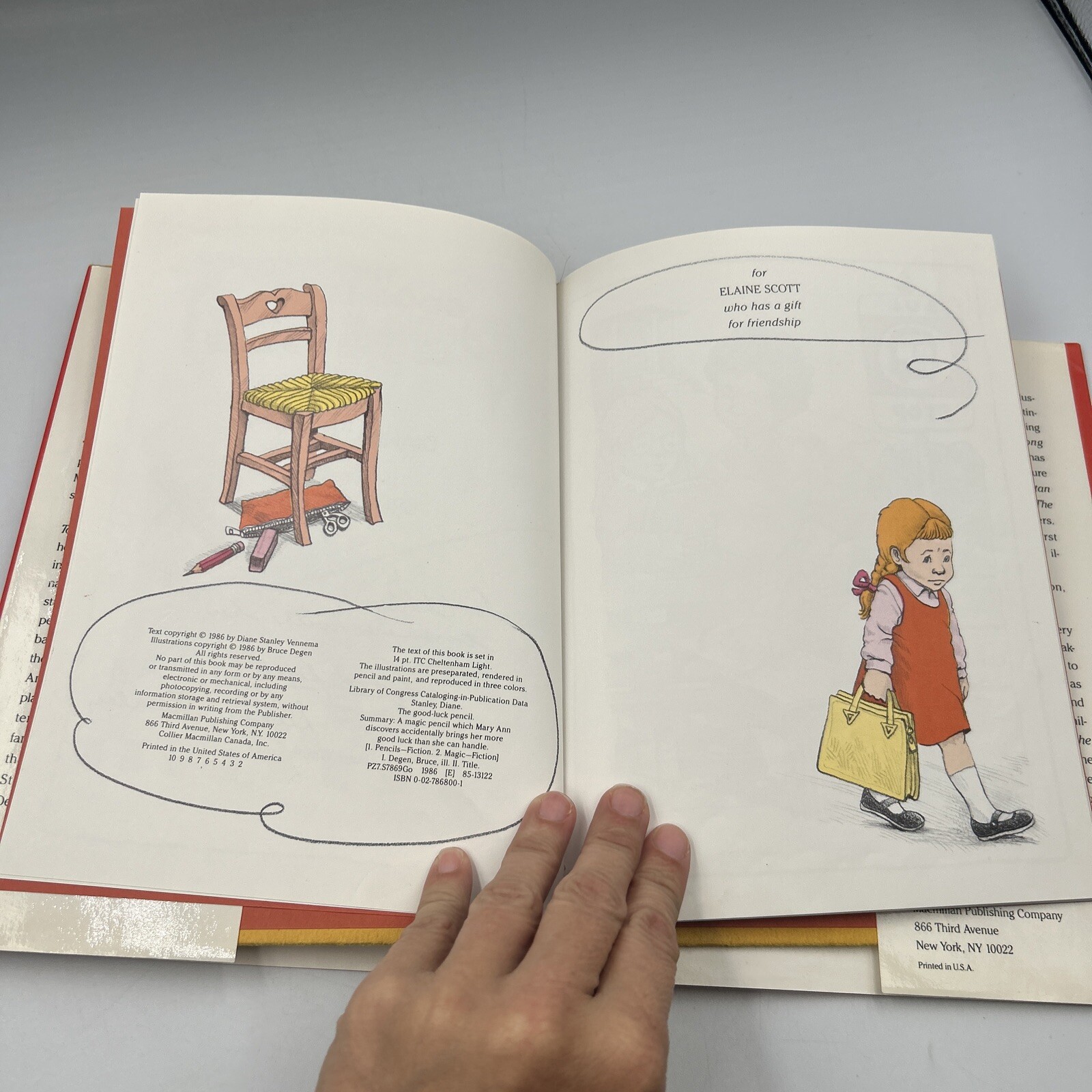 GOOD-LUCK PENCIL by Diane Stanley SIGNED 1986 HC/DJ Illustrated by Bruce Degen