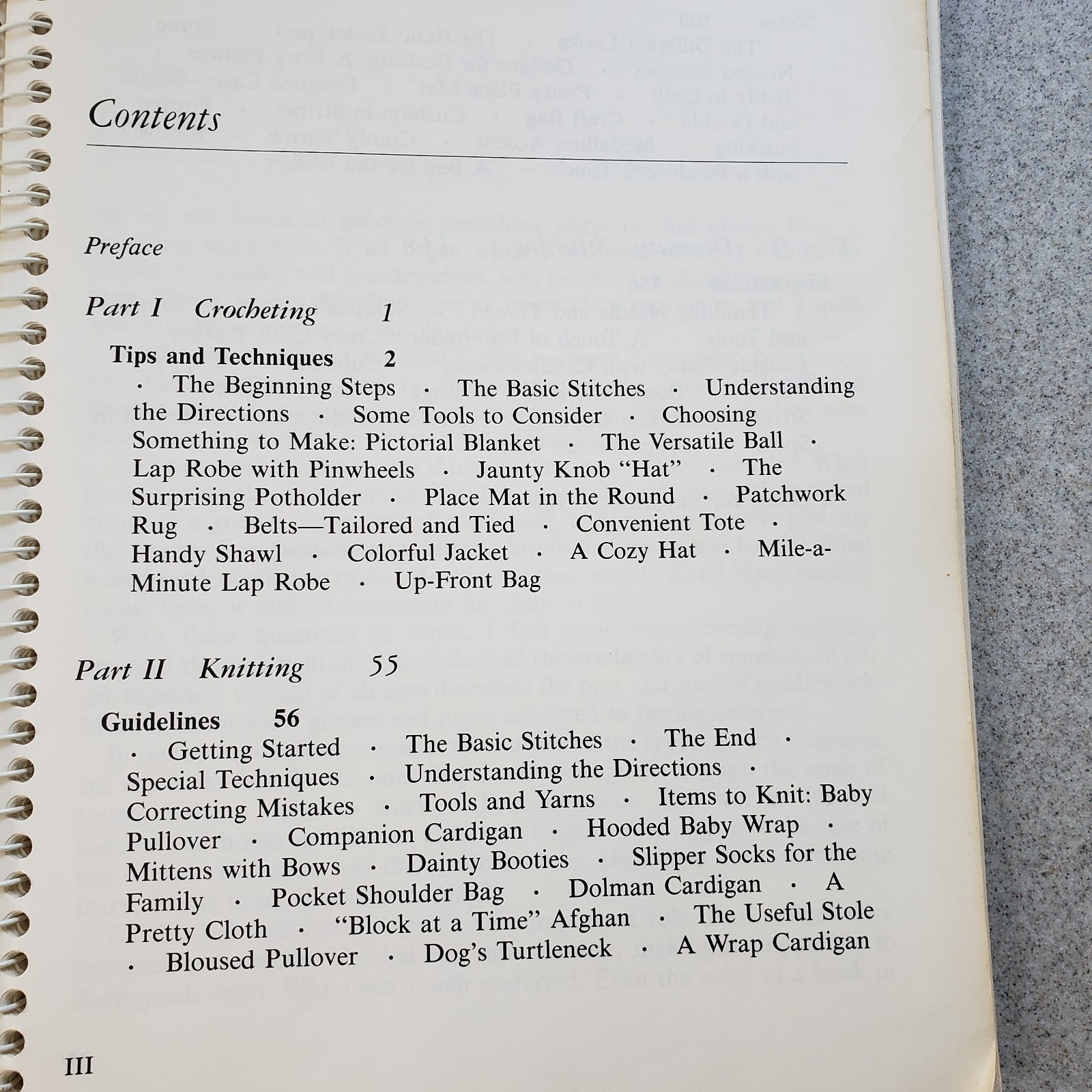 Latge Print Needlecraft Book Mildred Graves Ryan 51 Projects Knit Crochet Needle