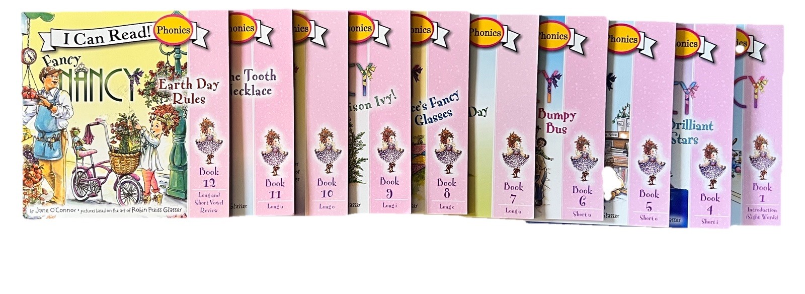 Lot of 20 Pinkalicious And Fancy Nancy Easy Reader Books, Level 1, Phonics