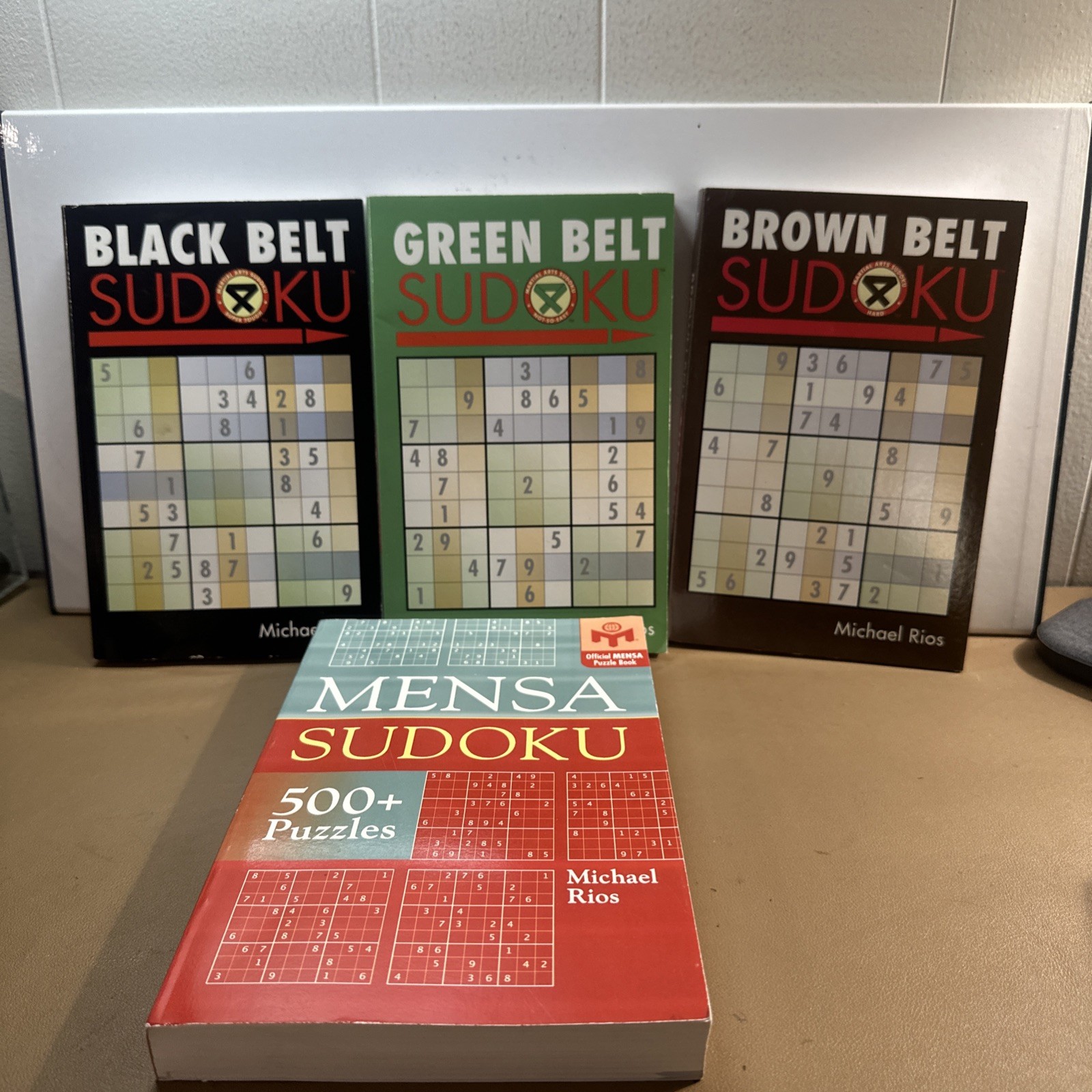 sudoku puzzle books lot Of 4. By Michael Rios