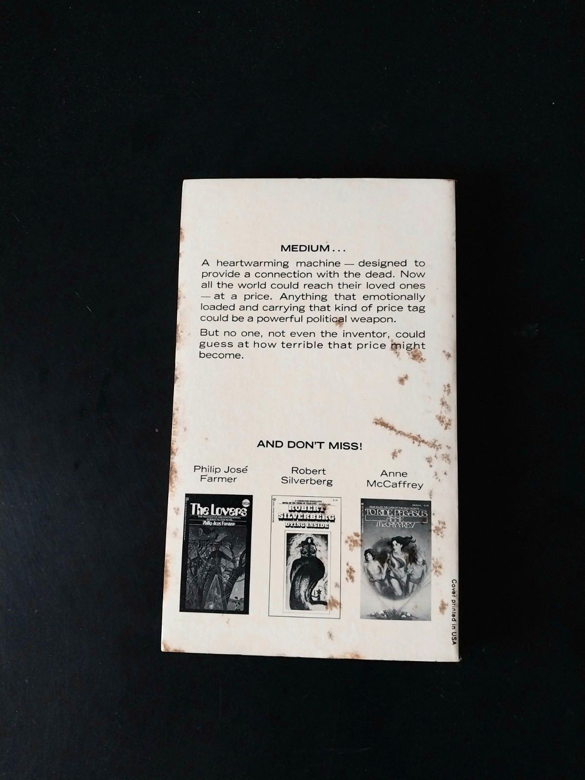 Philip Jose Farmer – Traitor to the Living – Ballantine First Printing 1973