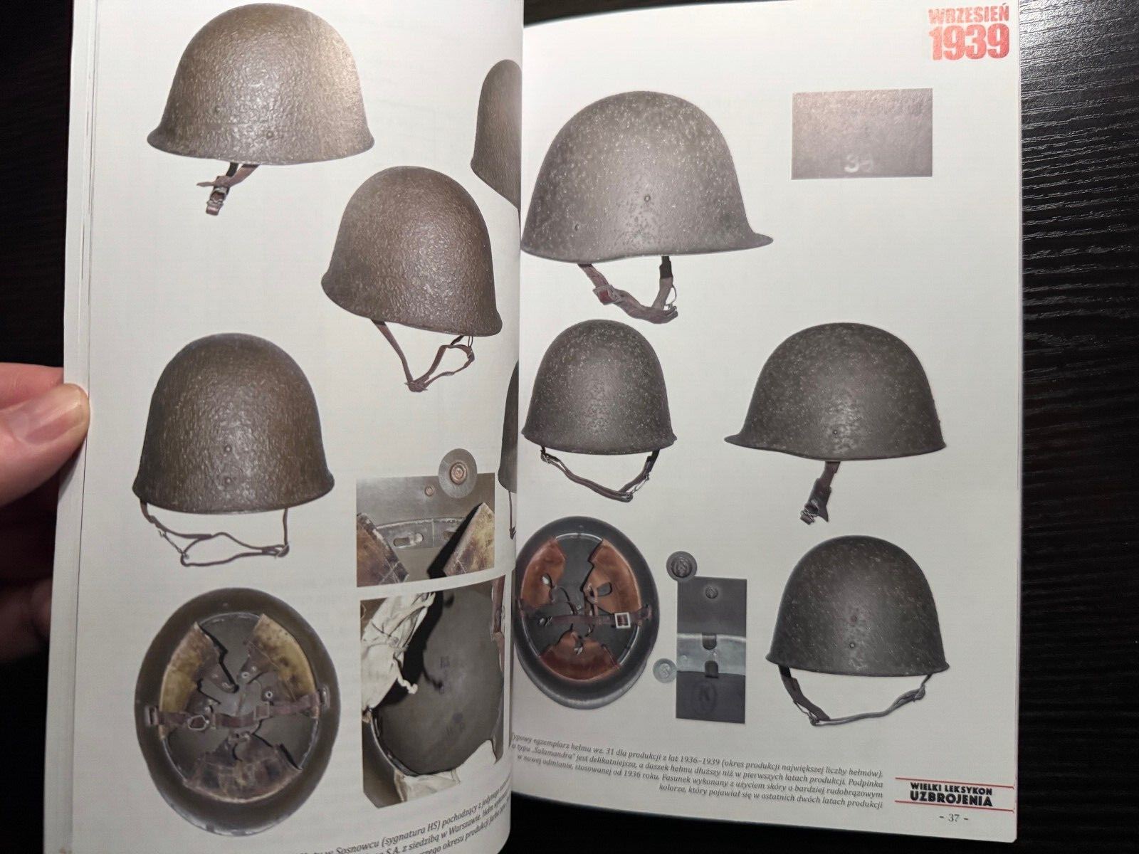 Wrzesien 1939 POLSKI HELM WZ.31 in Polish