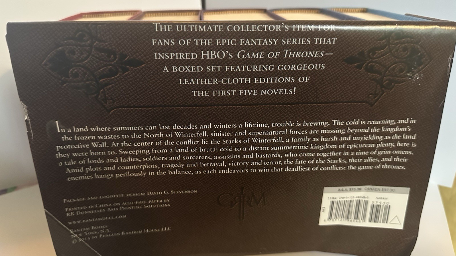 George R. R. Martin’s a Game of Thrones Leather-Cloth Boxed Set