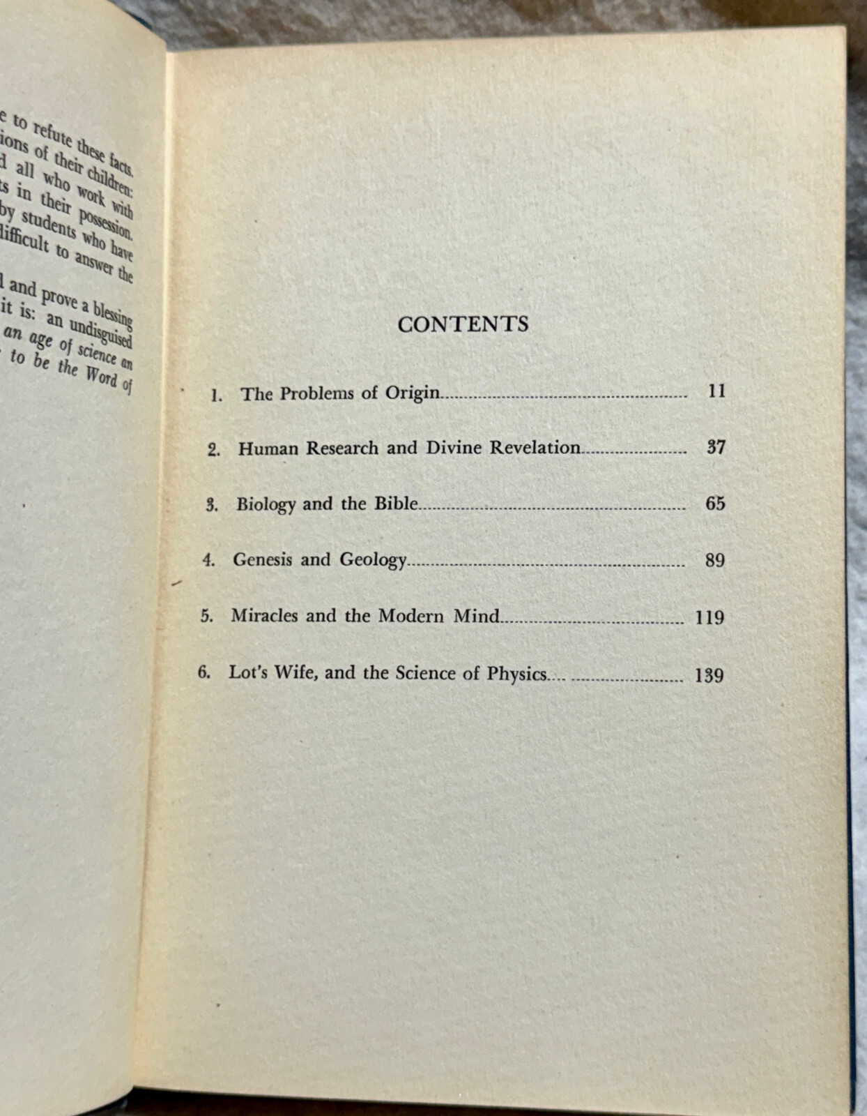 Lot’s Wife and the Science of Physics By Harry Rimmer RARE 1947 HC/G+