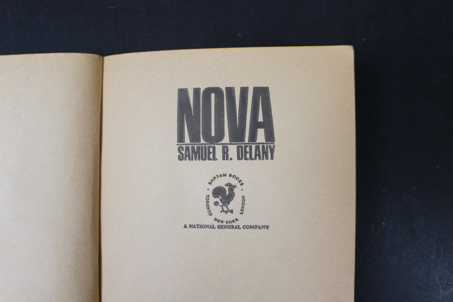 NOVA Samuel R. Delany 1969 Bantam Paperback Sci-Fi Space Opera Classic PB SF