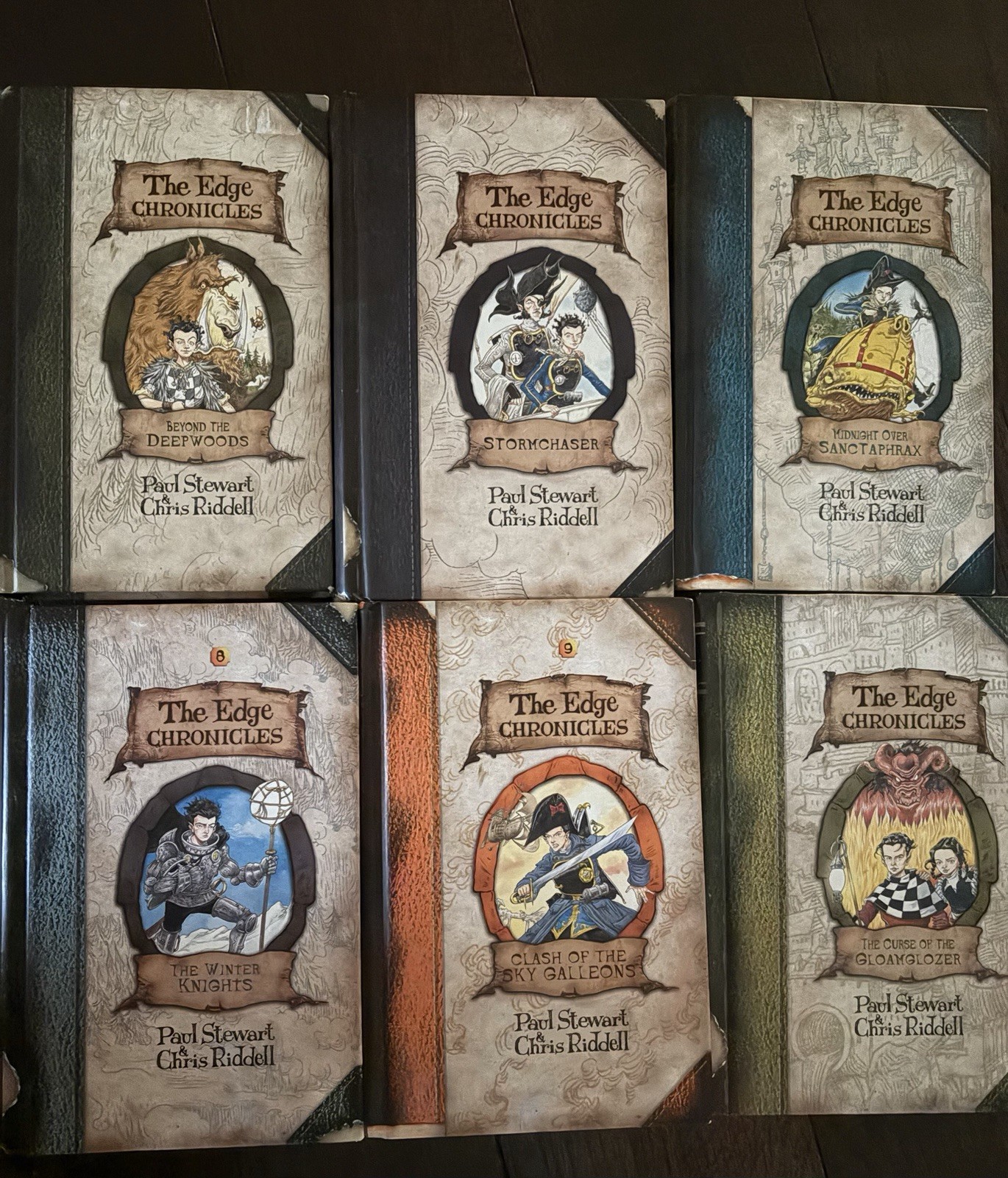 Hardcover Set of The Edge Chronicles Paul Stewart Chris Riddell Lot 1-4, 8,9