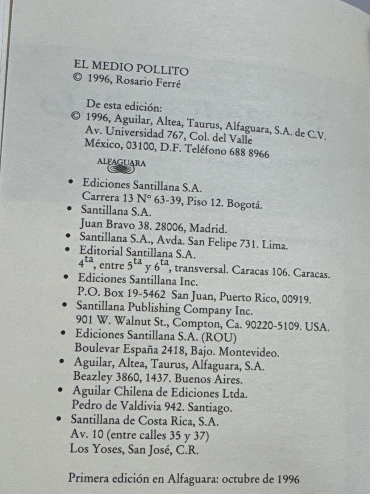 RARE El Medio Pollito by Rosario Ferre paperback 28 Pages m1