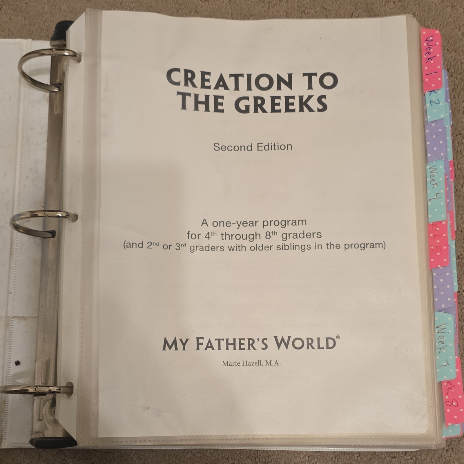 My Father’s World Creation To The Greeks Set, Homeschool Curriculum, Grades 4-8
