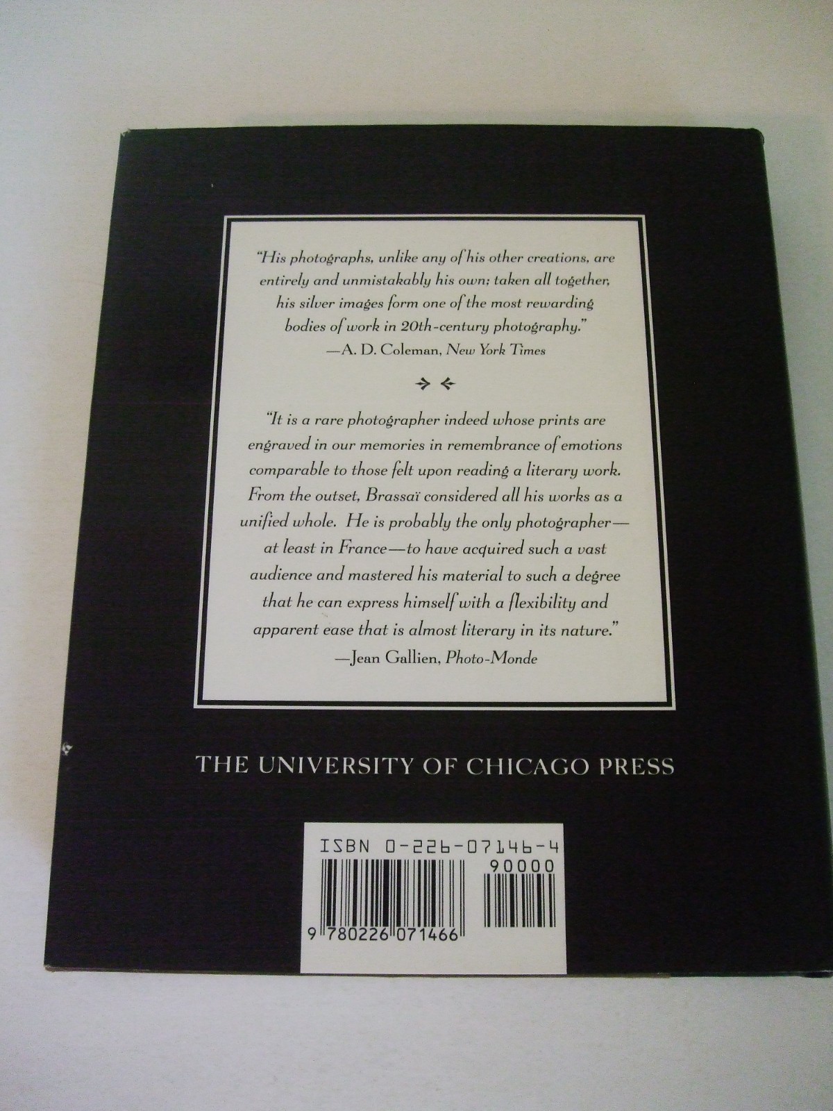 Letters to My Parents by Brassai. University of Chicago Press, 1997