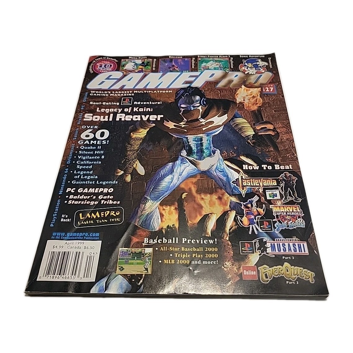GamePro Video Game Magazine April 1999 #127 Soul Reaver