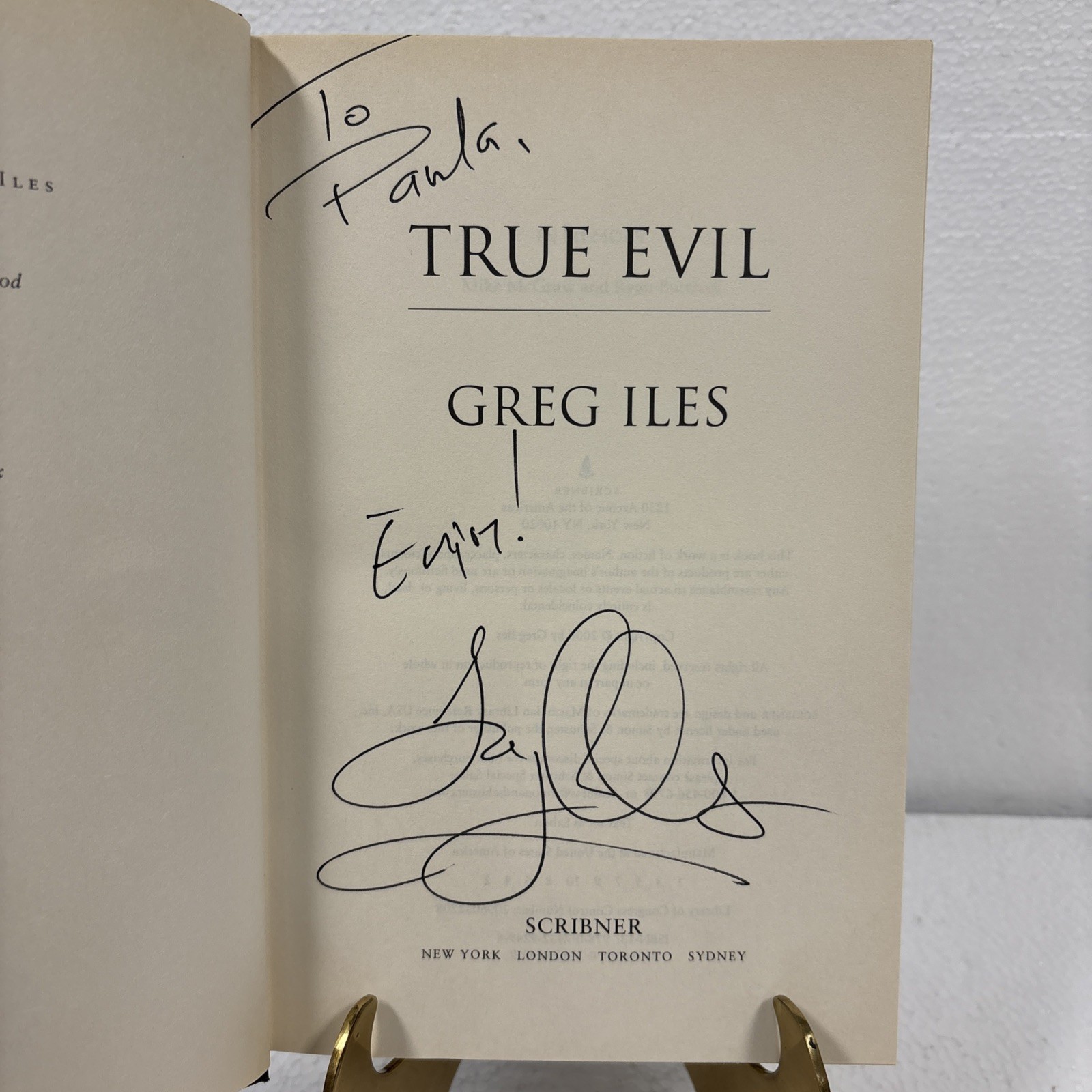 Lot of 4 Standalone Novels by Greg Iles, SIGNED! First Editions/First Printing