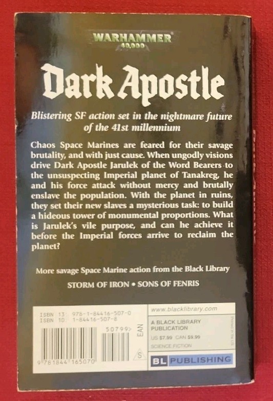 Word Bearers Trilogy Anthony Reynolds Dark Apostle Creed Disciple Warhammer 40k