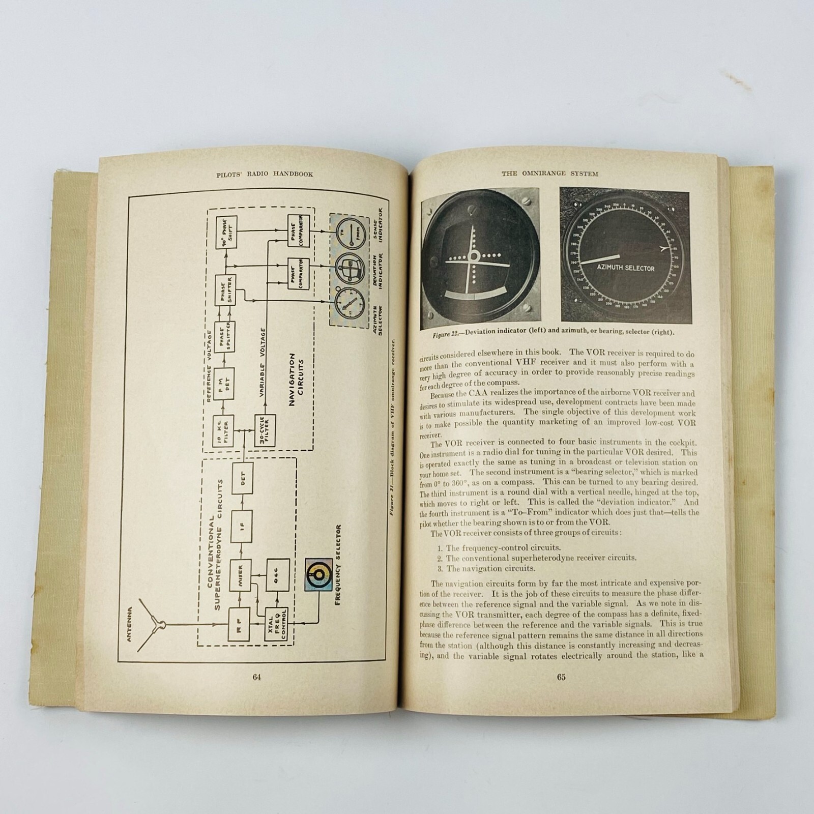 1954 US DOC Department of Commerce Pilots Radio Handbook Manual No. 102 VTG