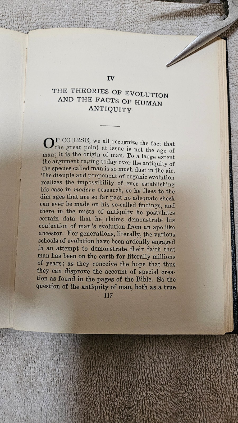 ‡ 🐒 Theory of Evolution and Facts of Science by Rimmer • 1935 HC 4th Ed Ex-Libr