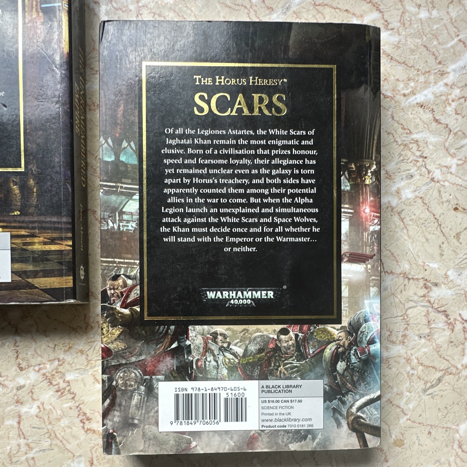2 Books- The Unremembered Empire (Dan Abnett) and Scars (Chris Wraight)
