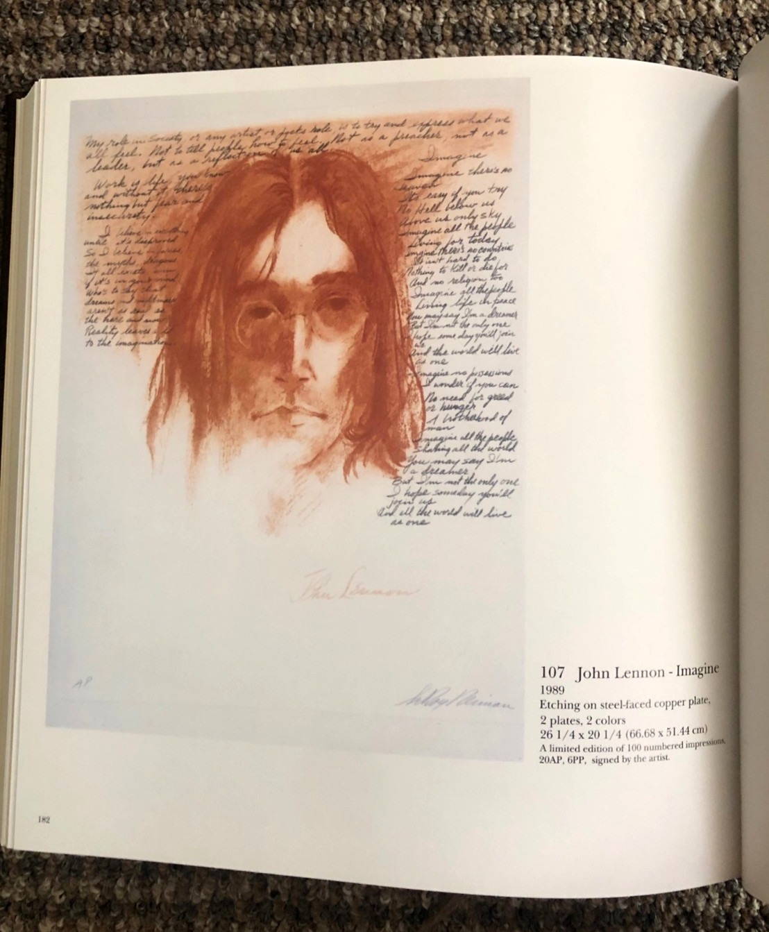 A collector’s edition: Signed, numbered, leather-bound “Prints of LeRoy Neiman”