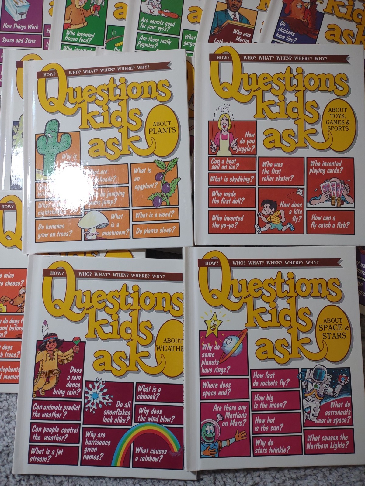 Questions Kids Ask Hardcover Books 1988 – Lot Of 17