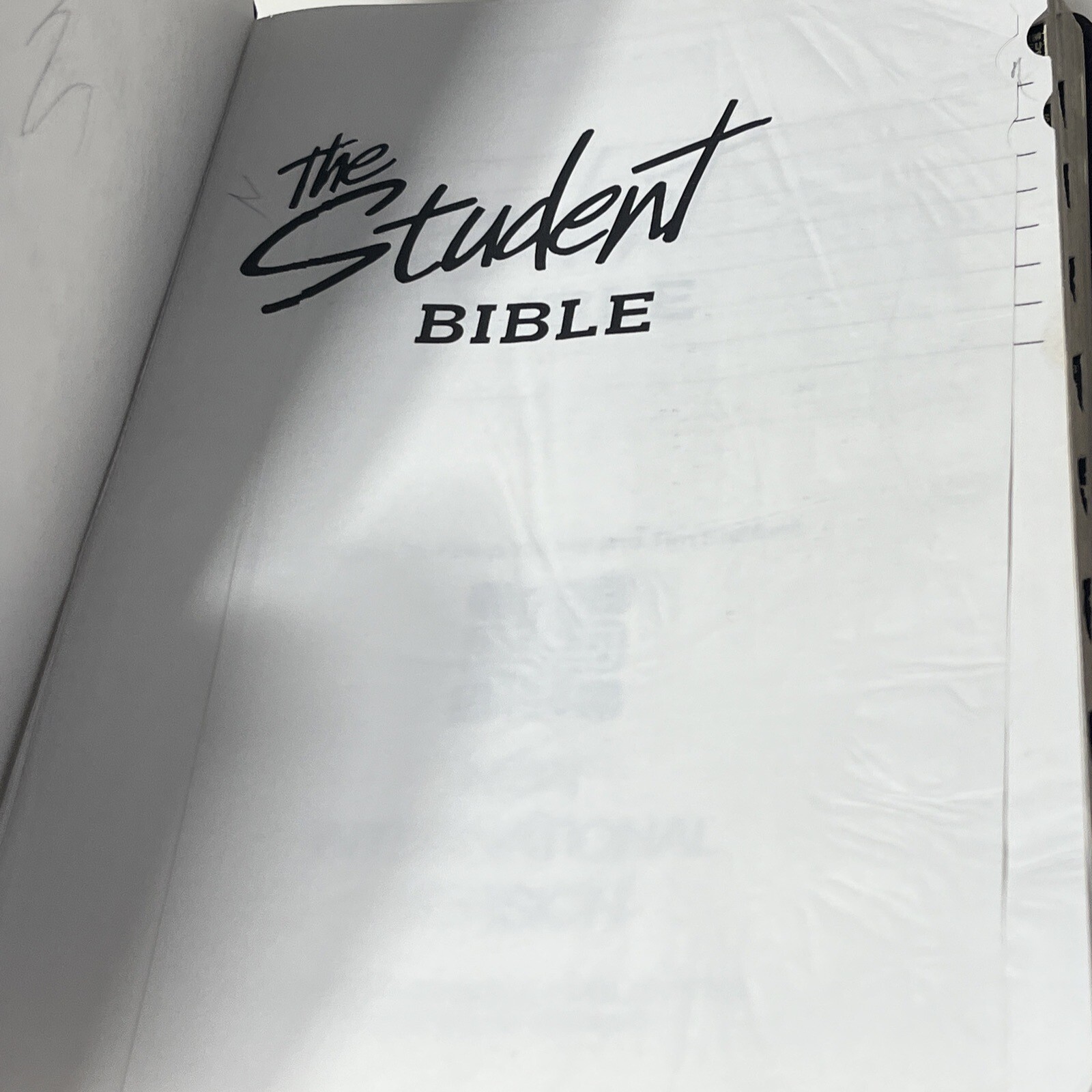 The Student Bible NIV Burgandy 1987 Zondervan Bonded Leather index