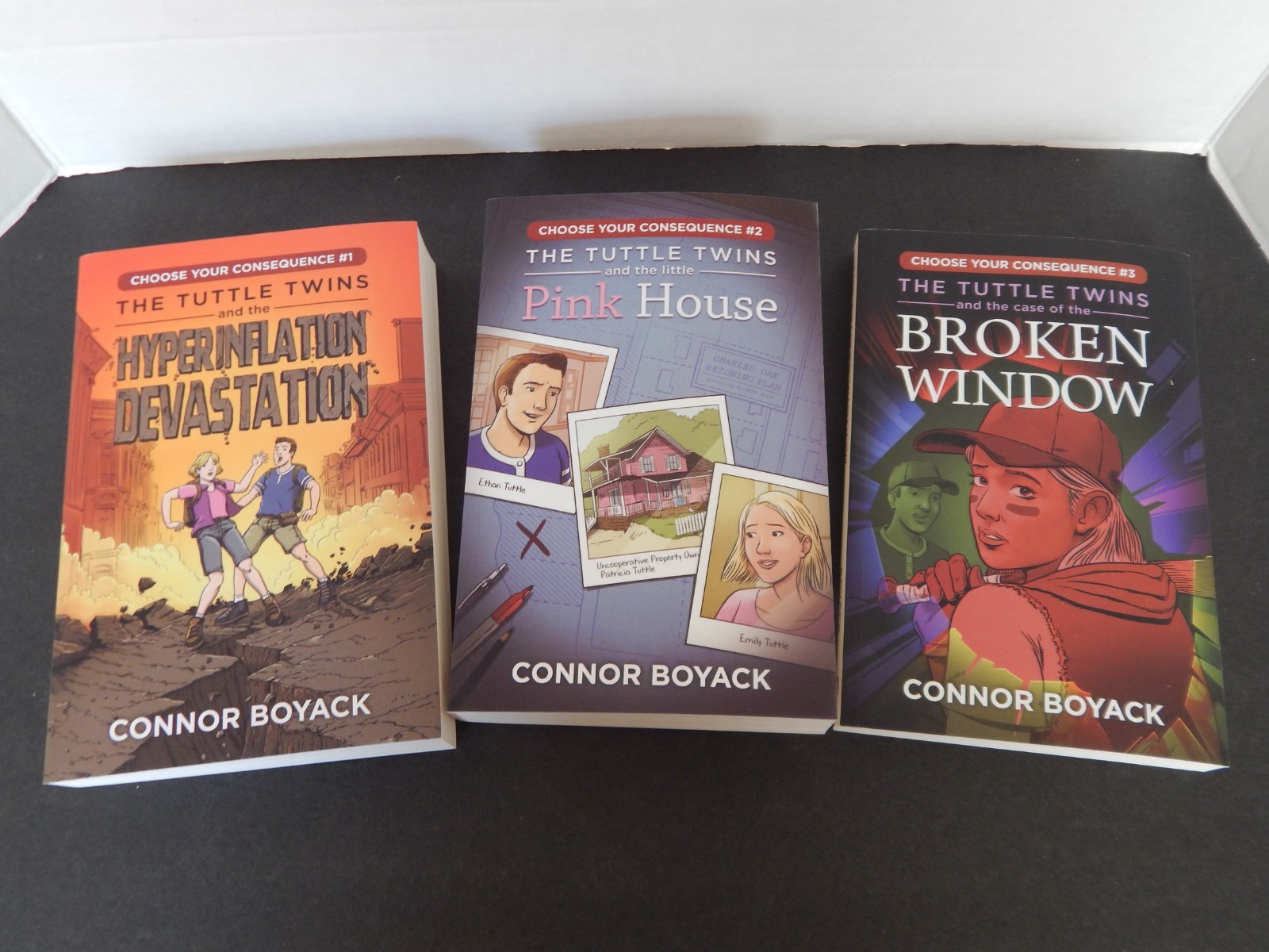 The Tuttle Twins Choose Your Consequence Books 1,2,3 by Connor Boyack (2019 PB)