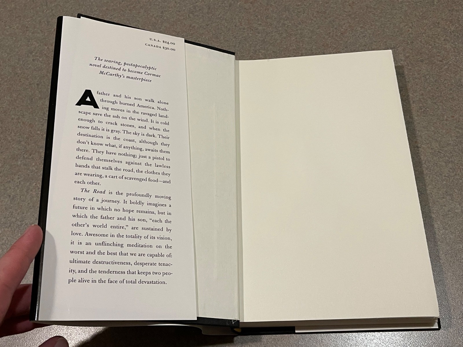 The Road by Cormac McCarthy (1st Edition, Fourth Printing Hardcover) Brand NEW!