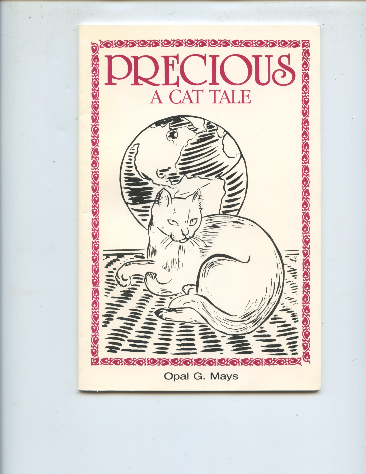 1993 “PRECIOUS: A CAT TALE” BOOK SIGNED BY AUTHOR (34 PAGES, SHORT NARRATIVES)